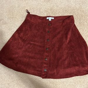 velvet skirt